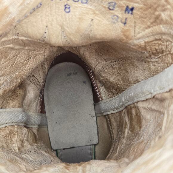 Dan Post Womens Boots Two-Tone Leather Suede Size 8M Western Pointed Toe *read* - Picture 10 of 15